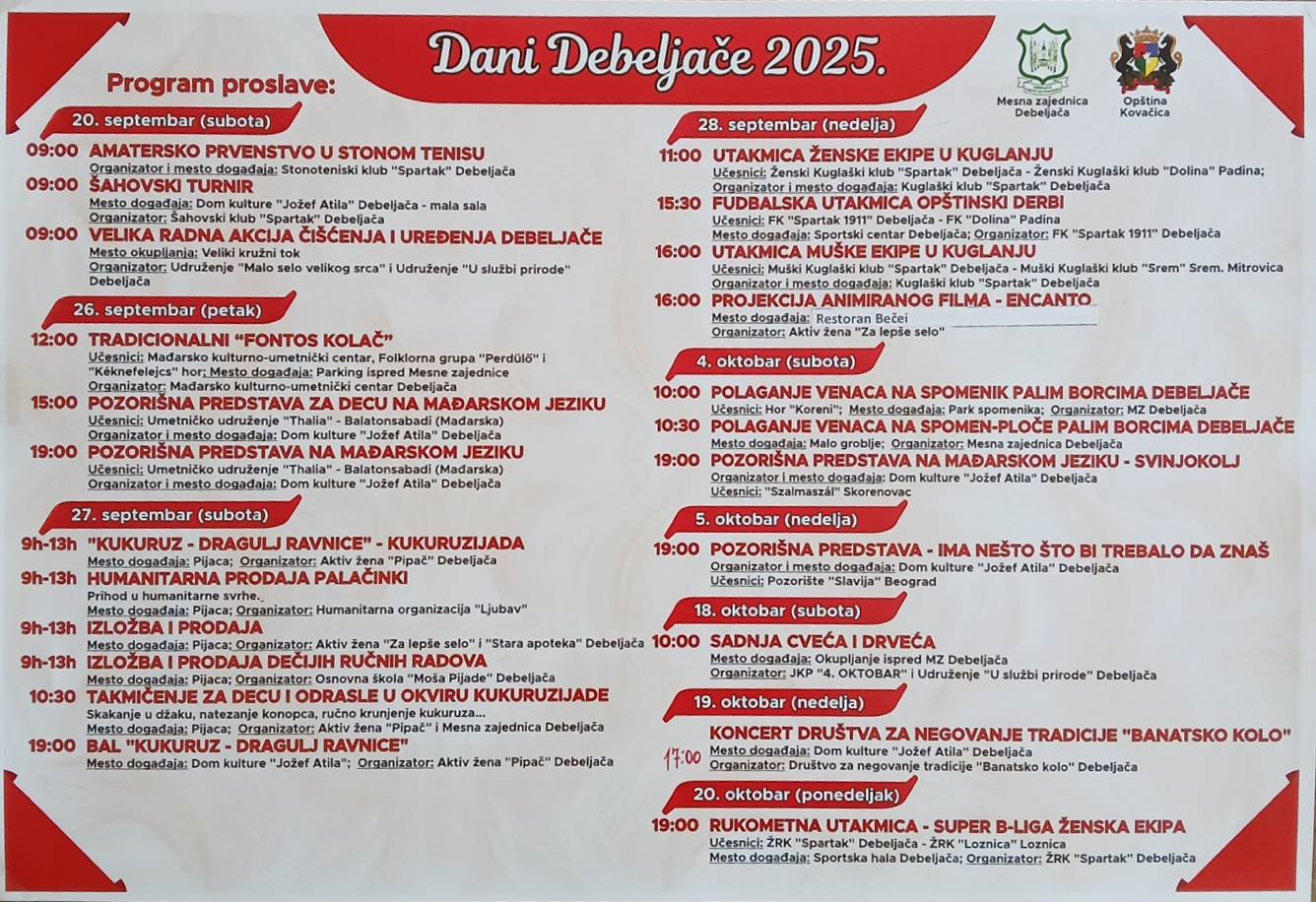 Počinju „Dani Debeljače“