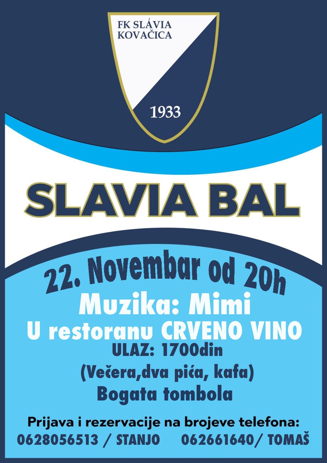 Slavija bal 22. novembra