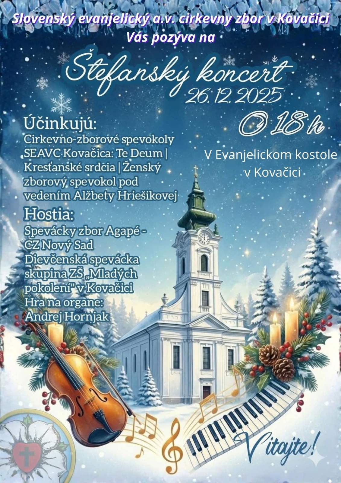 Tradicionalni Štefanski koncert u Kovačici u prazničnom duhu