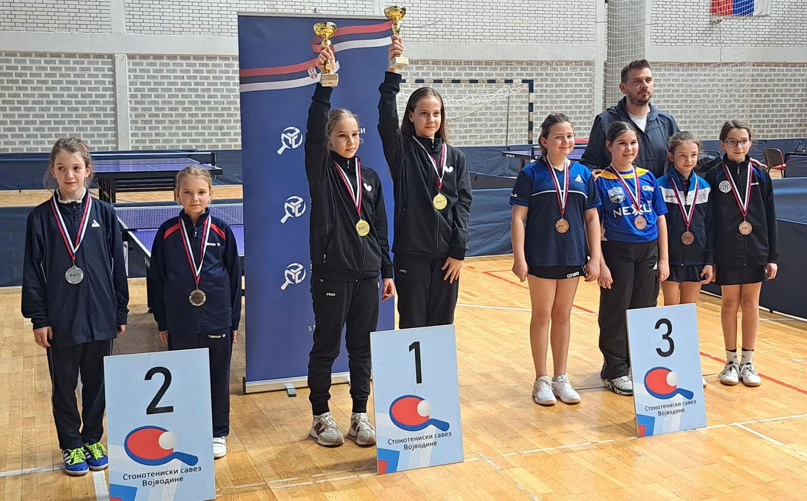 Argint pentru Antonia Obăgean din Uzdin la Campionatul Serbiei pentru minicadeți la Tenis de masă!