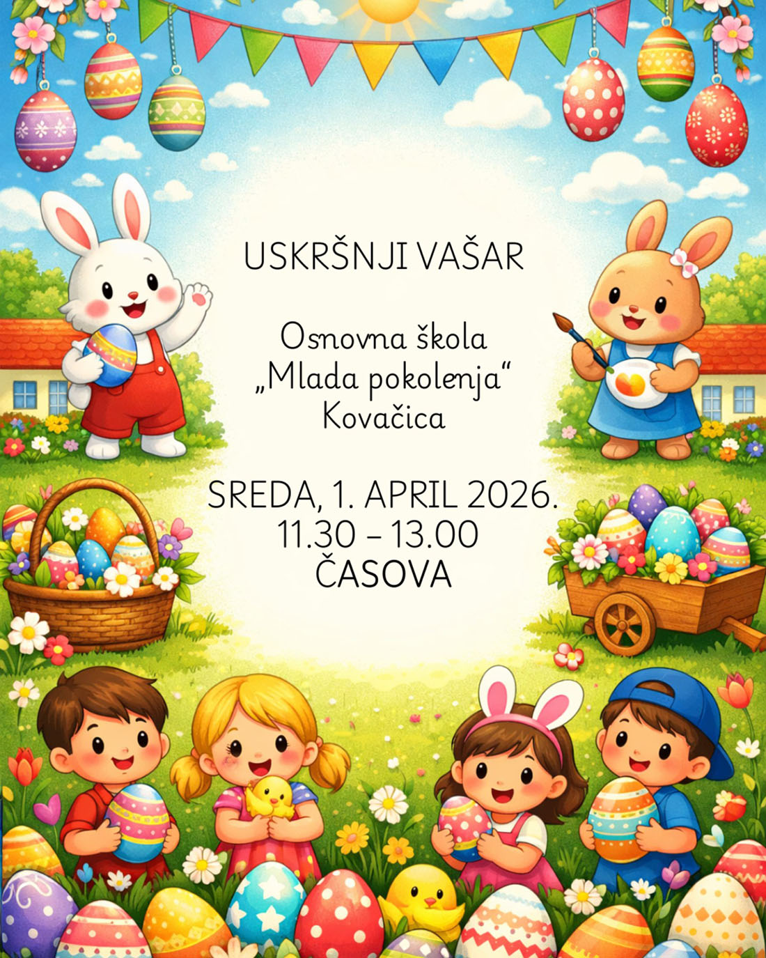 Veľkonočné trhy v základnej škole v Kovačici