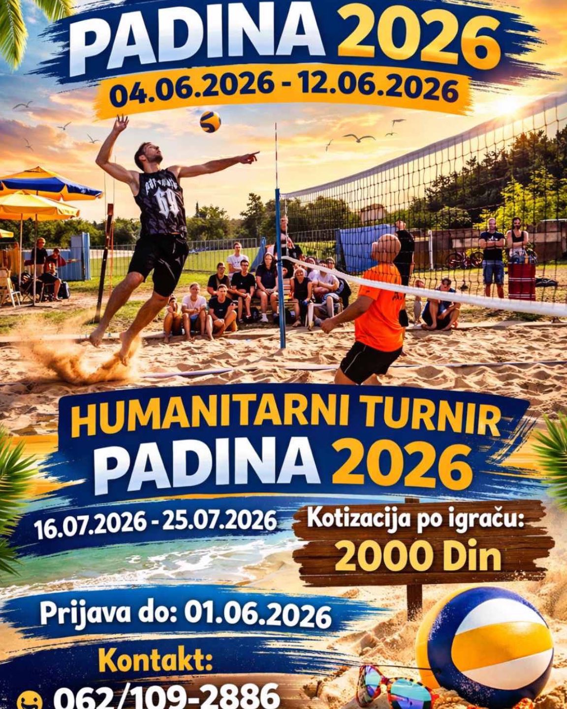 Turnir u odbojci na pesku u Padini