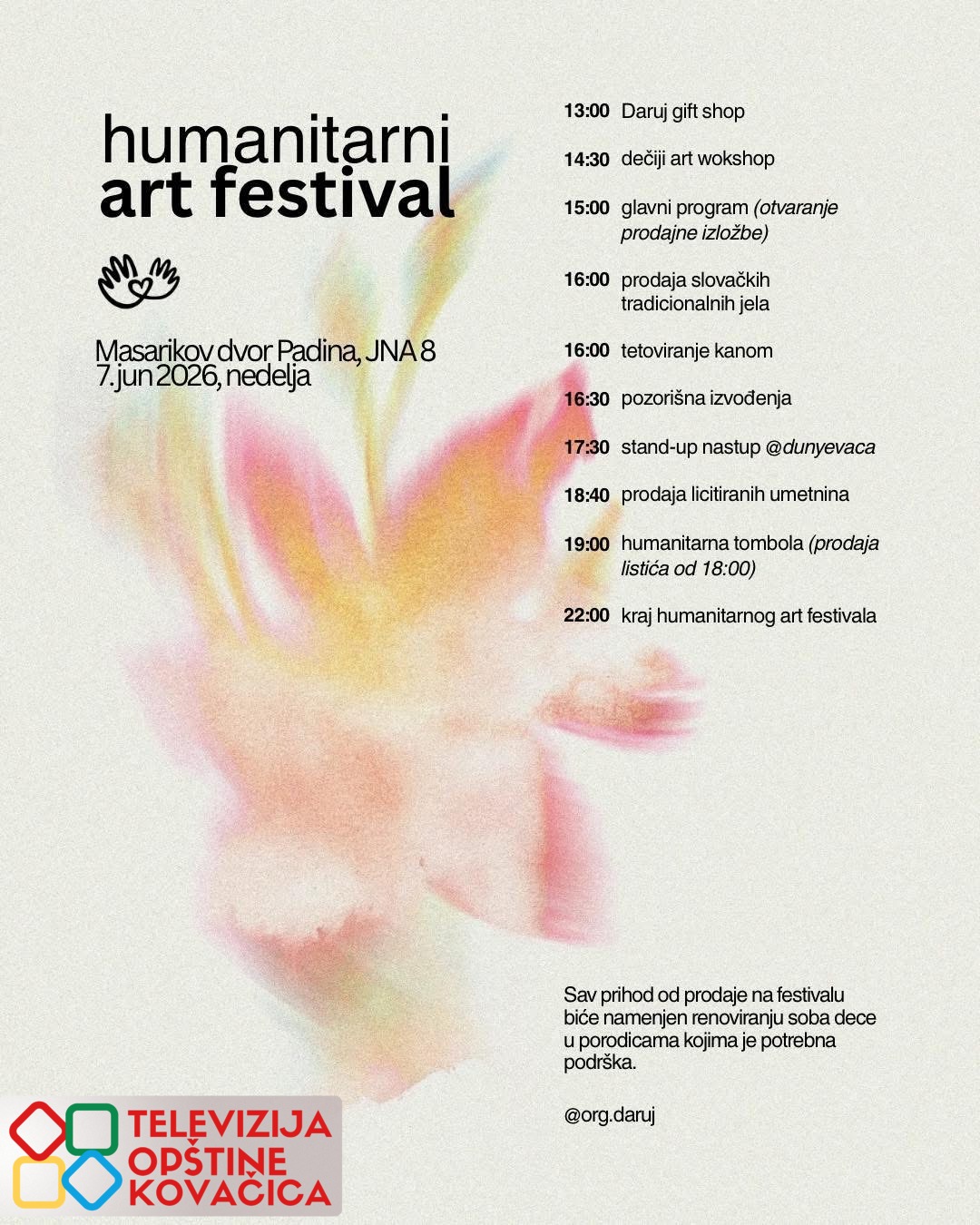 Humanitárny art festival v Padine spojí umenie, zábavu a pomoc deťom