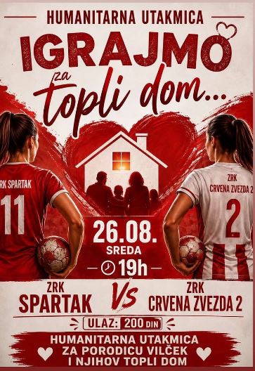 Rukometašice Spartaka i Zvezde igraju za porodicu Vilček
