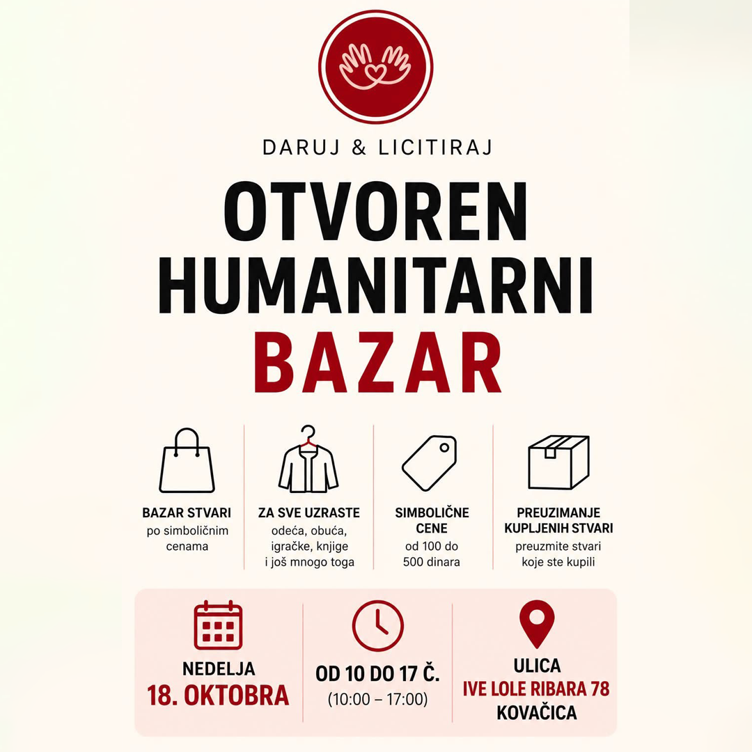 Humanitarni bazar za malog Lea u Kovačici